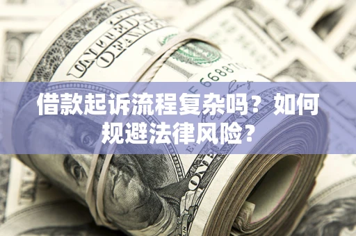济南借款起诉流程复杂吗？如何规避法律风险？