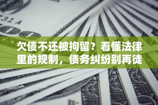 济南欠债不还被拘留？看懂法律里的规制，债务纠纷别再徒劳奔波