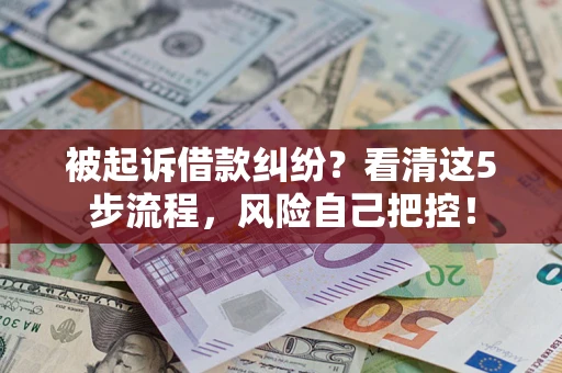 济南被起诉借款纠纷？看清这5步流程，风险自己把控！