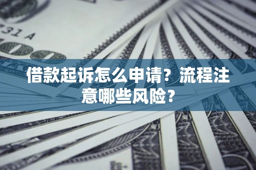 济南借款起诉怎么申请？流程注意哪些风险？
