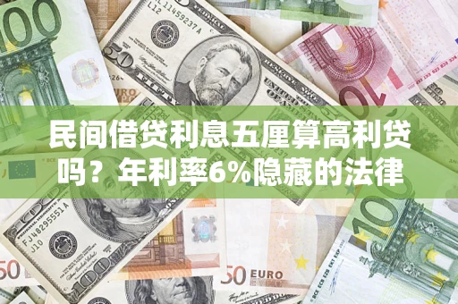 济南民间借贷利息五厘算高利贷吗？年利率6%隐藏的法律风险全解析
